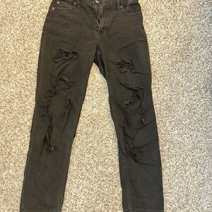 Distressed Aero Black Jeans